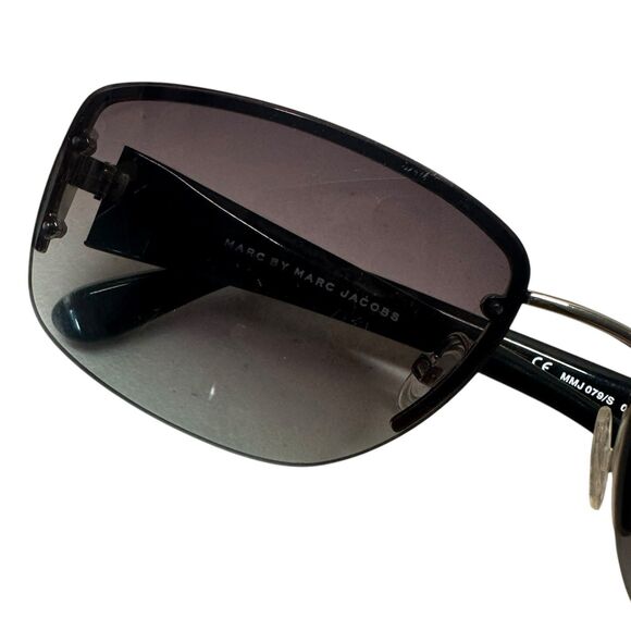 Marc By Marc Jacob Sunglasses MMJ 079/S Half Rim 0NQB5M 5915135 Unisex Rectangle - Picture 3 of 14